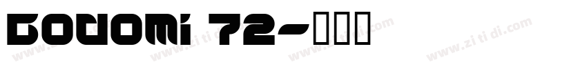 Bodomi 72字体转换